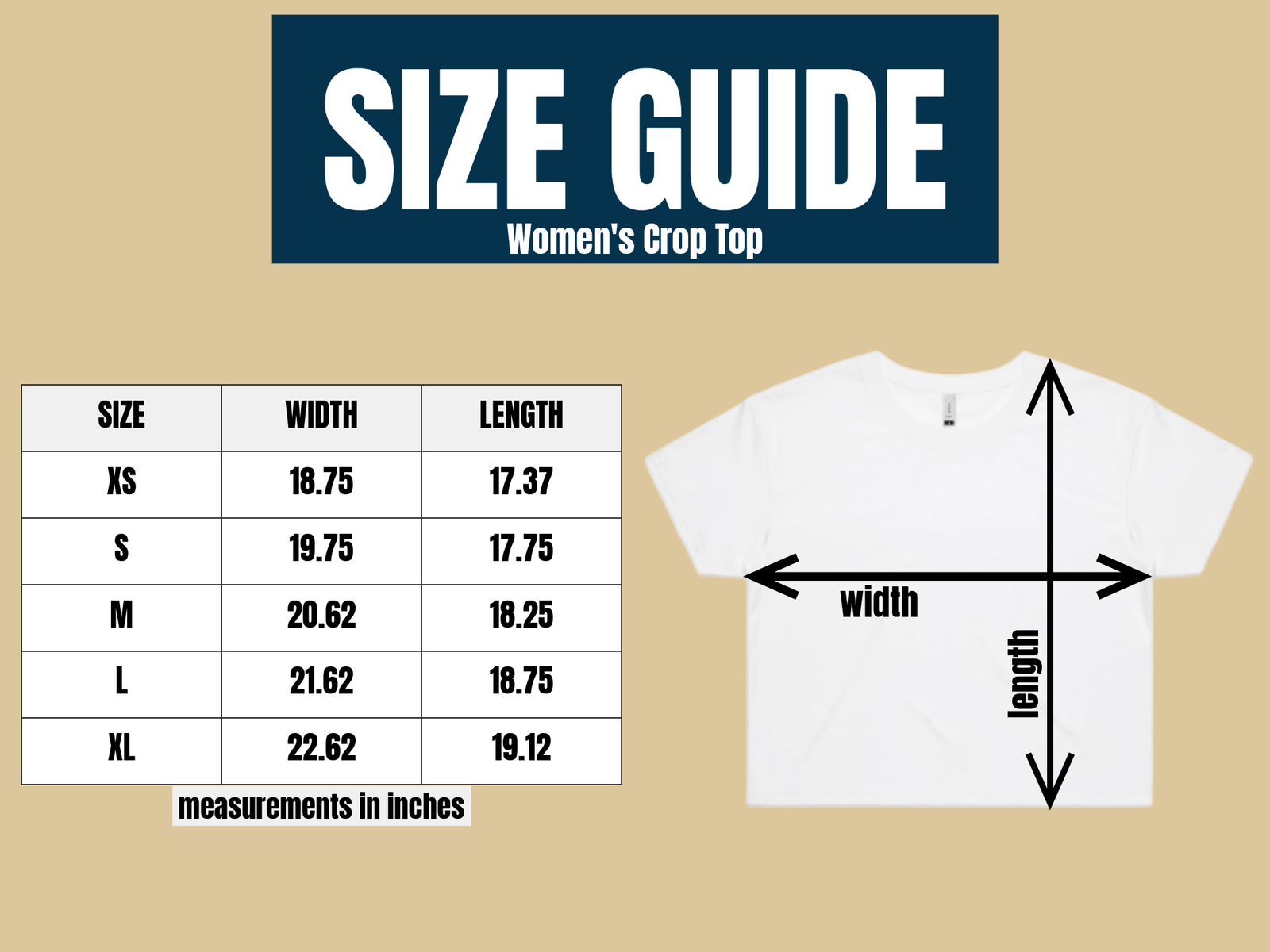 Crop Top Size Guide