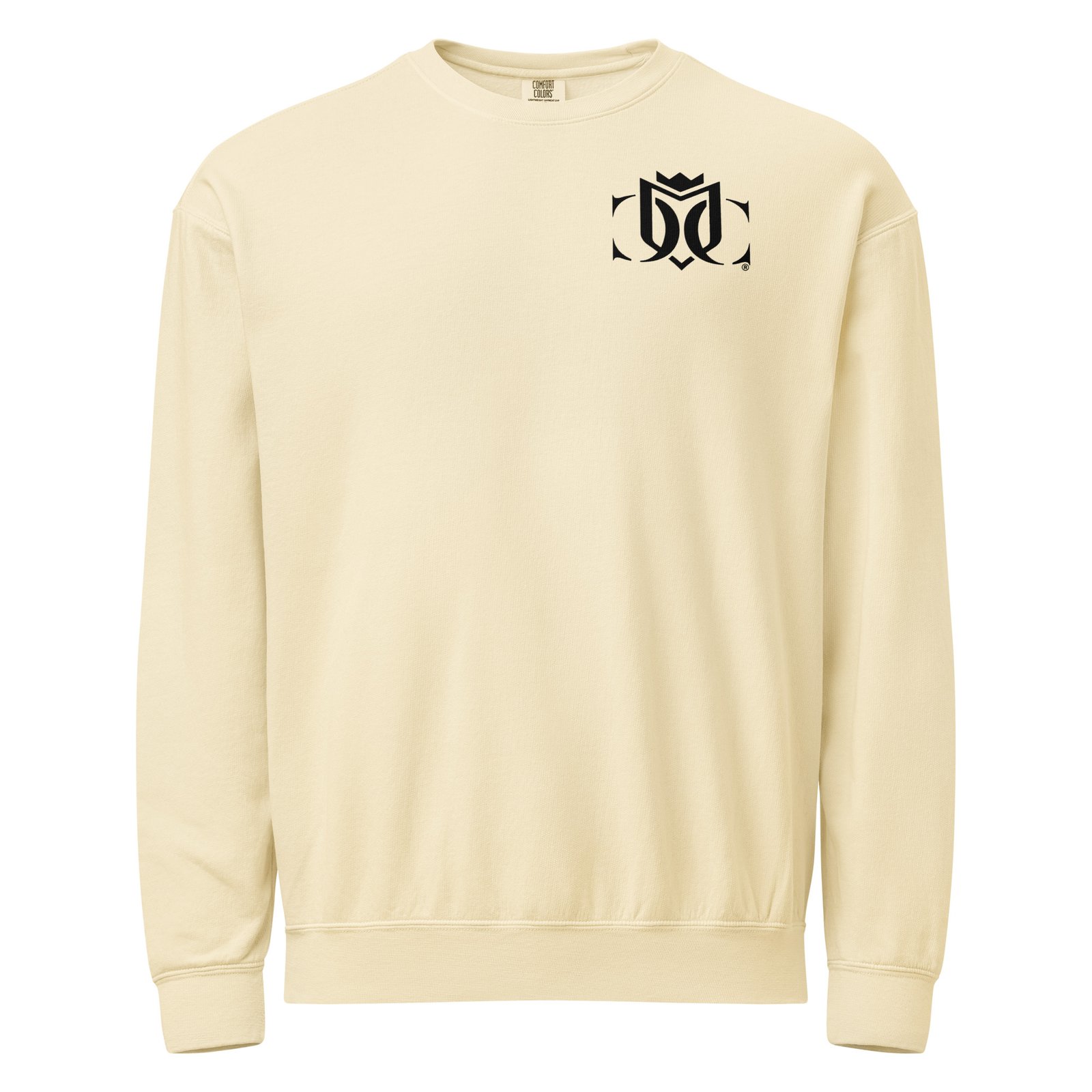 Never Settle for Average - Unisex Garment-dyed Fleece Crewneck Sweatshirt