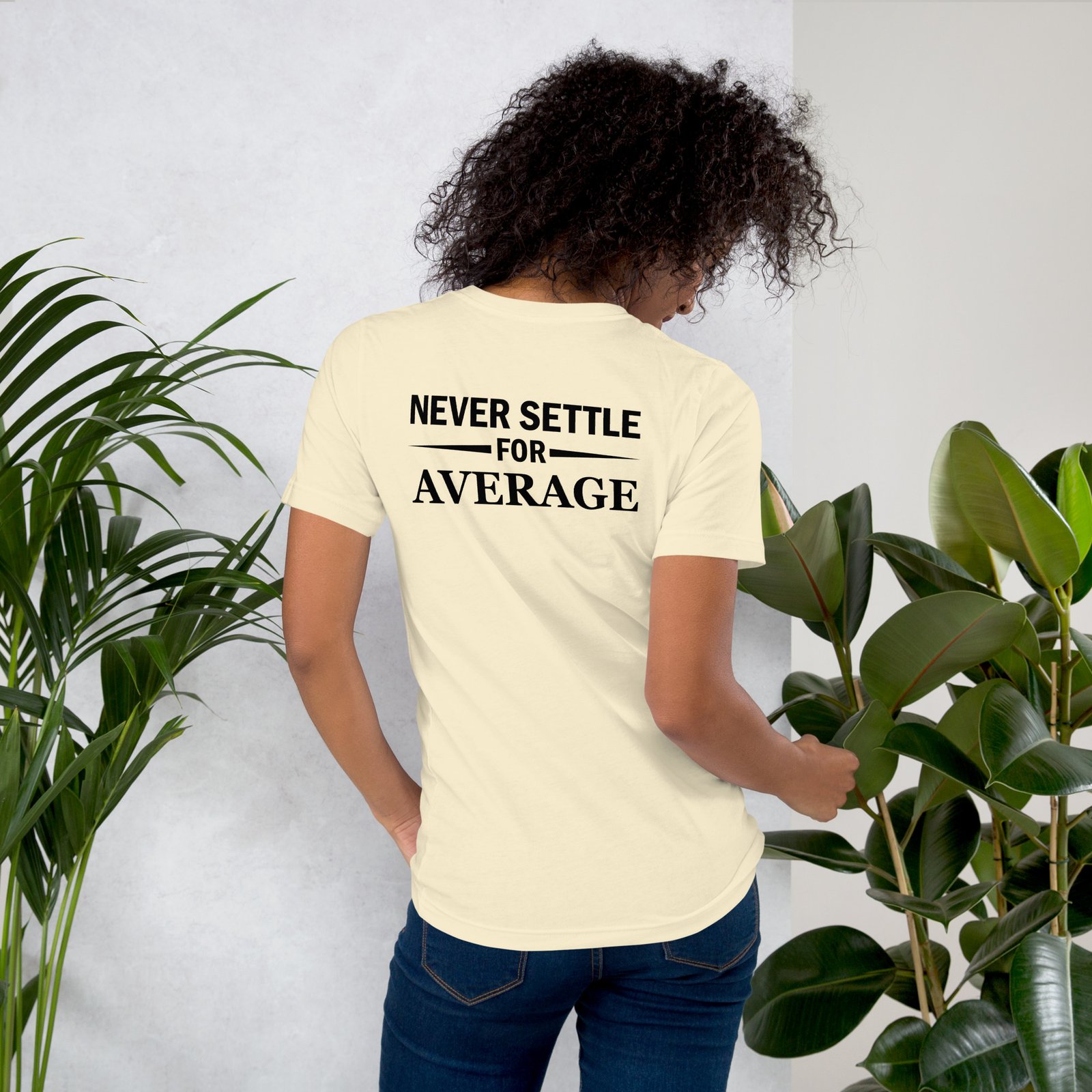 Never Settle for Average - Unisex t-shirt - Image 5